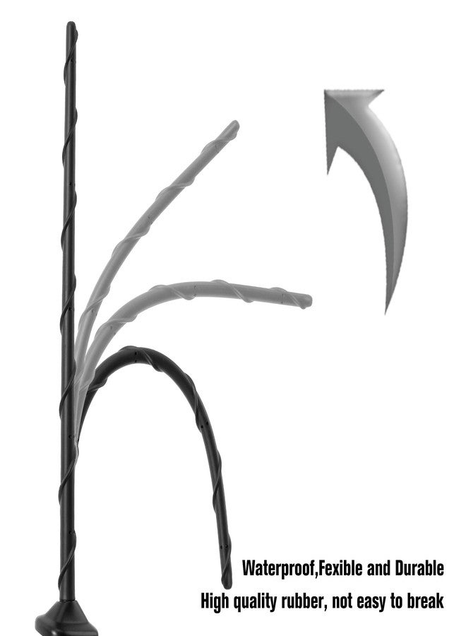 VOFONO هوائي بطول 16 بوصة متوافق مع سيارات جيب رانجلر جلادياتور سبورت 4xe ويليز روبيكون صحارى موهافي موديلات 2007-2025، هوائي قصير بديل لسيارات جيب JK JL JT JKU JLU - Image 4